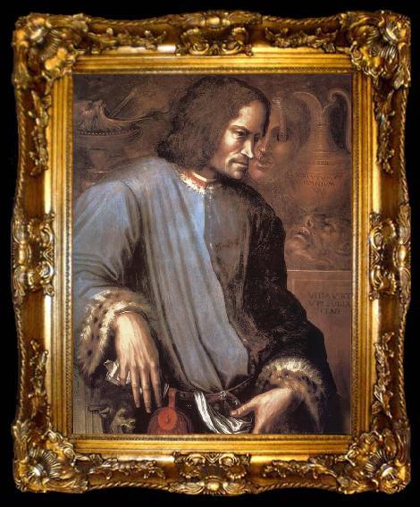 framed  Giorgio Vasari Portrat of Lorenzo de Medici, ta009-2